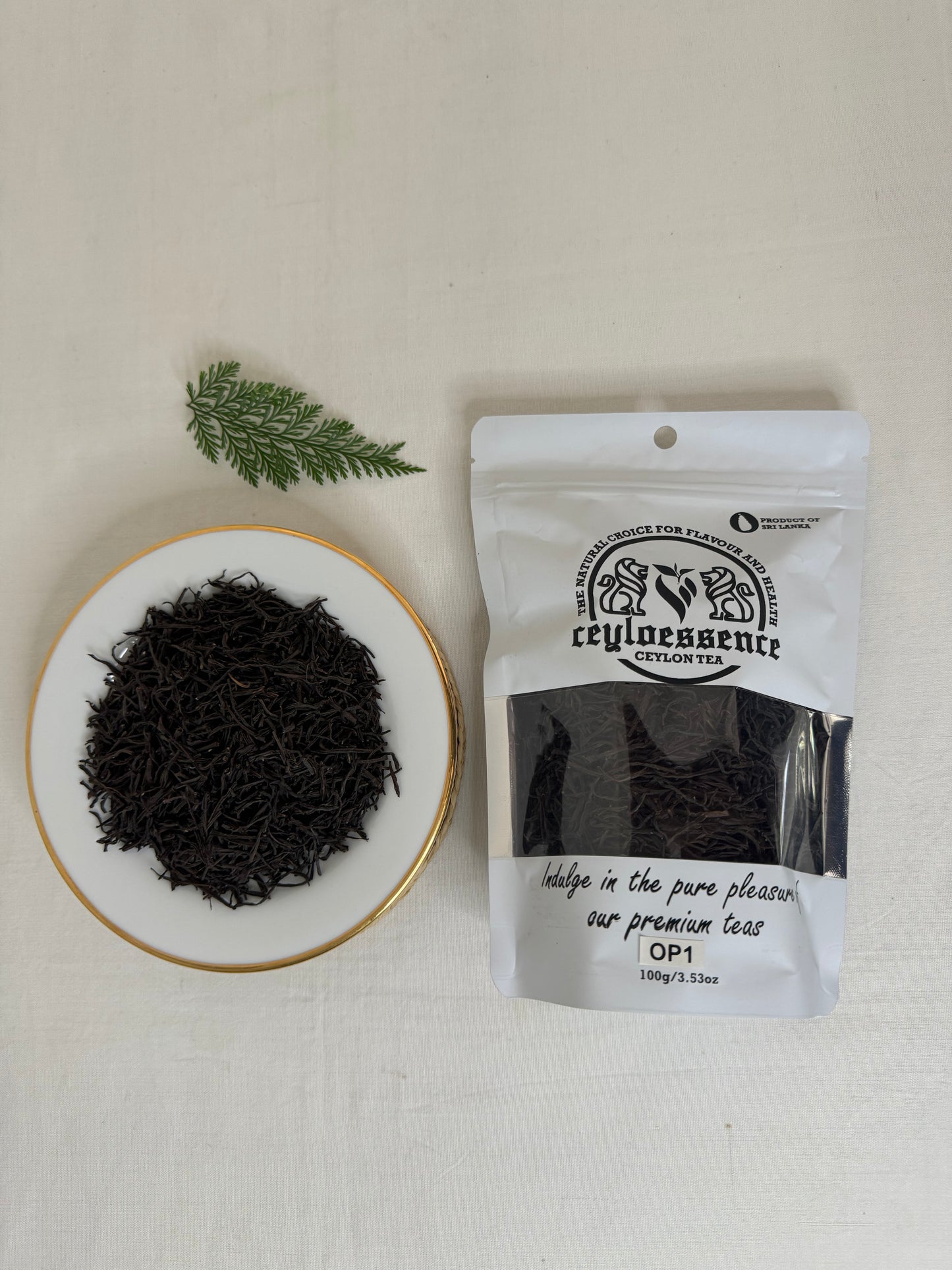 Original Ceylon Black Tea OP1 (Orange Pekoe 1 ) 100% Best Quality Pure Natural Loose Leaf 100g Packet