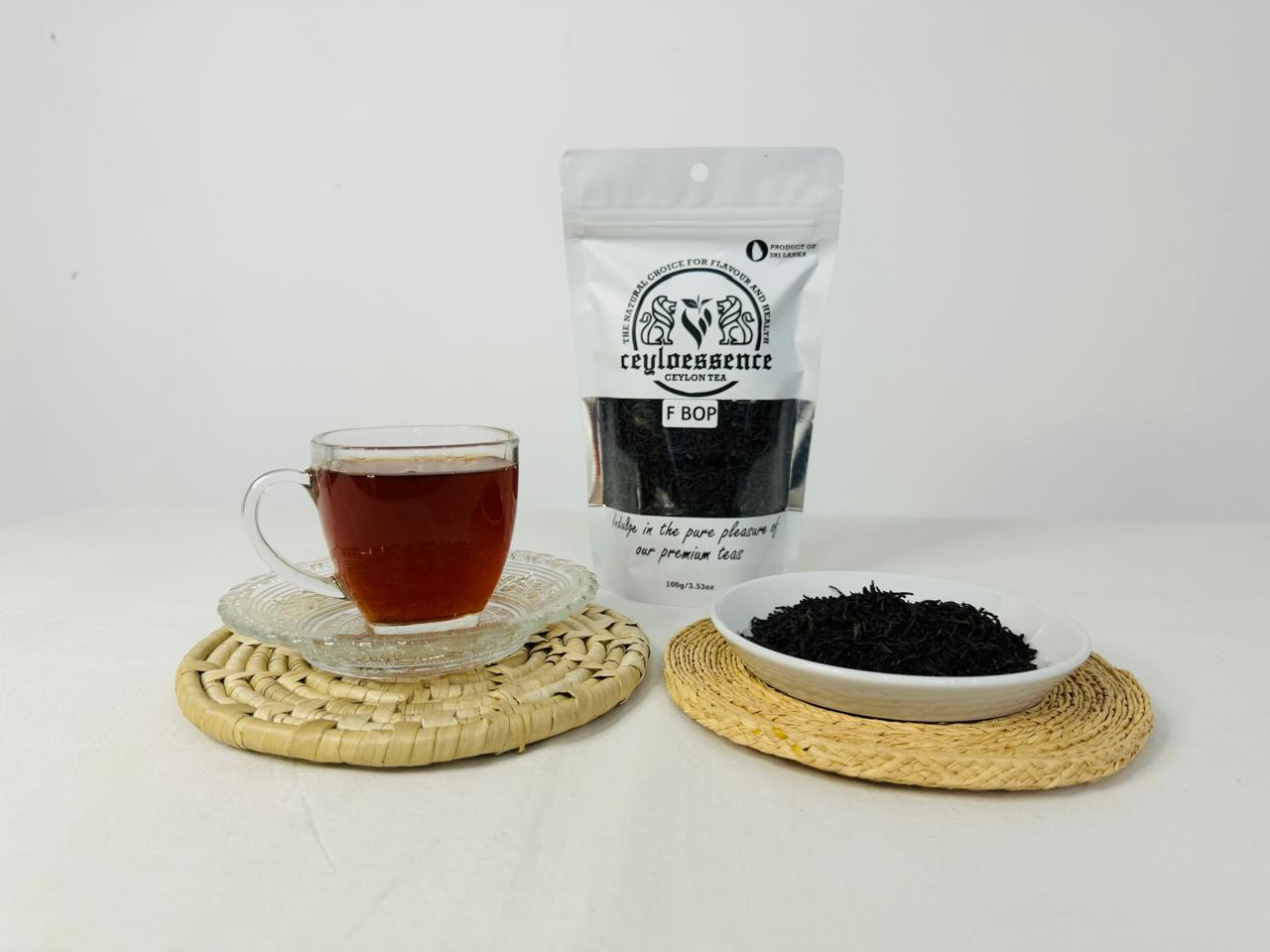Original Ceylon Black Tea F-BOP 100% Best Quality Pure Natural Loose Leaf 100g Packets