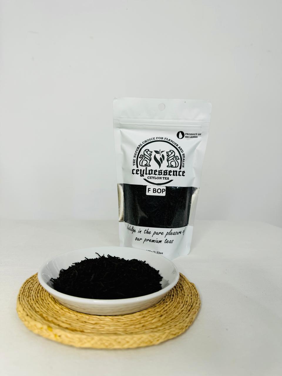 Original Ceylon Black Tea F-BOP 100% Best Quality Pure Natural Loose Leaf 100g Packets
