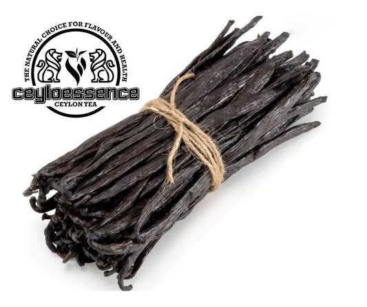 Ceylon Bourbon Organic Vanilla Beans Grade-B 100% Best Quality Pure Great for Extraction