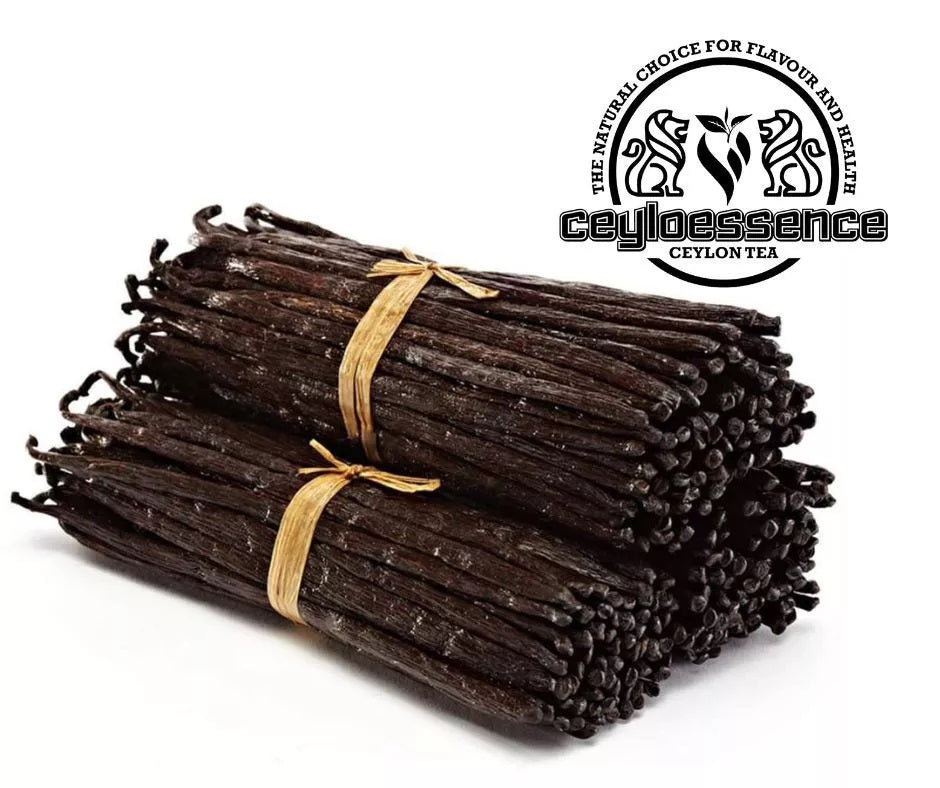 Ceylon Bourbon Organic Vanilla Beans Grade-B 100% Best Quality Pure Great for Extraction