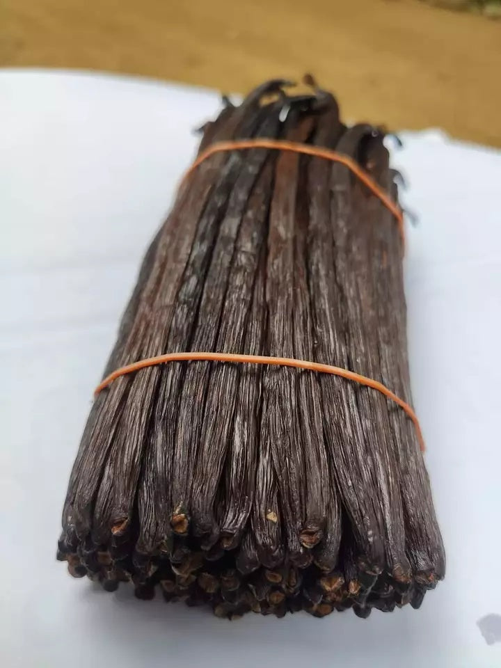 Ceylon Bourbon Organic Vanilla Beans Grade-B 100% Best Quality Pure Great for Extraction
